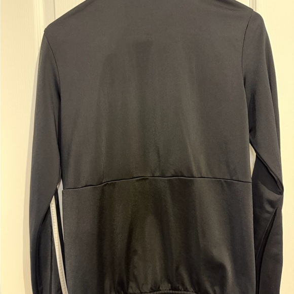 Adidas Men's Black Windbreaker with White Stripes - Picture 4 of 4
